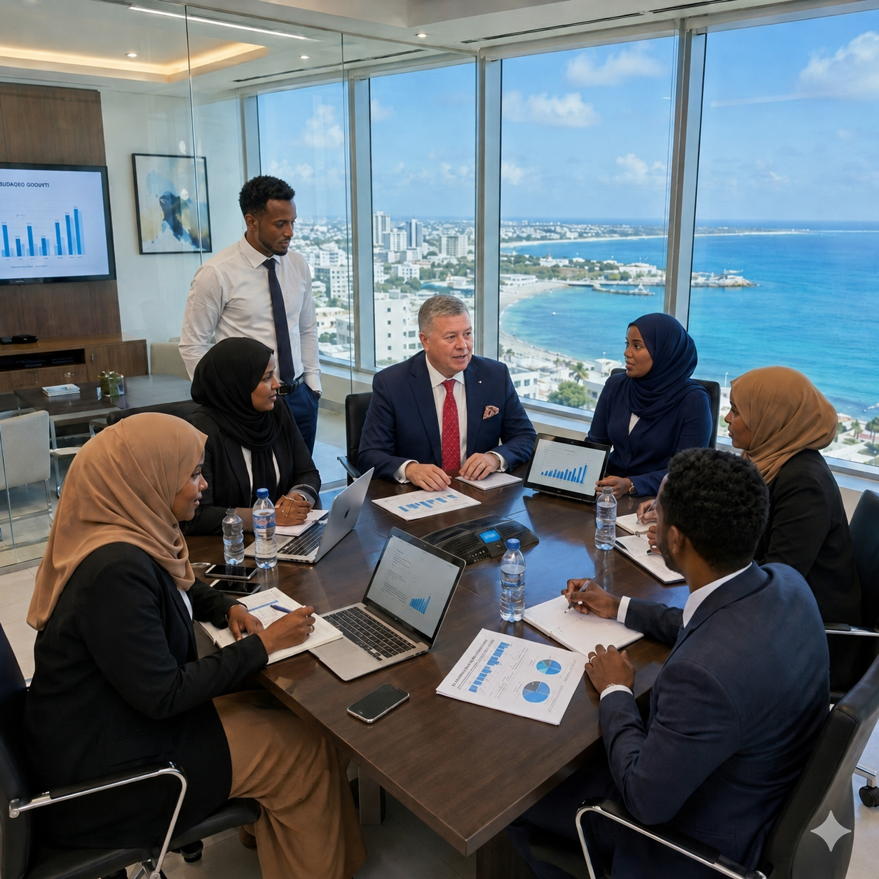 Somali Business Consultants Boardroom Collaboration